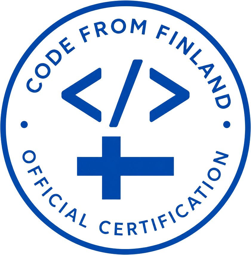 Code from Finland sertifikaatti